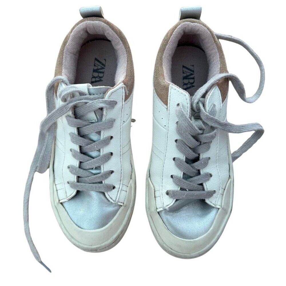 Zara Sneaker White with Tan 31